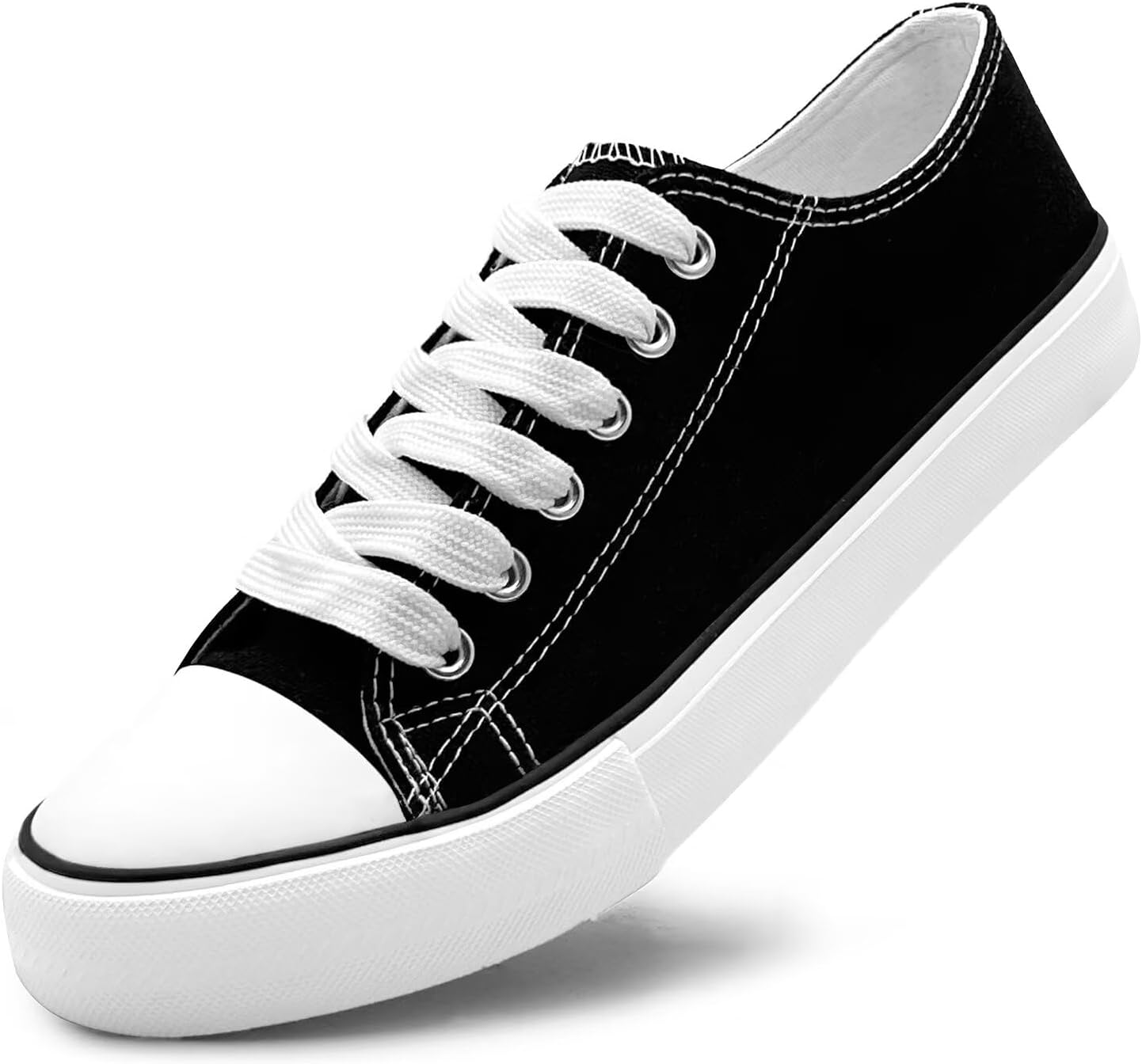 Unisex Low Top Lace Up Casual Canvas Shoes for Women and Men, Comfortable Lightweight Classic Fashion Sneakers Popular 2026,  para Hombre Y Mujer