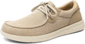 Men's Arch Support Casual Slip on Loafers Wide Toe Box Non Slip Lightweight Breathable Comfortable Shoes