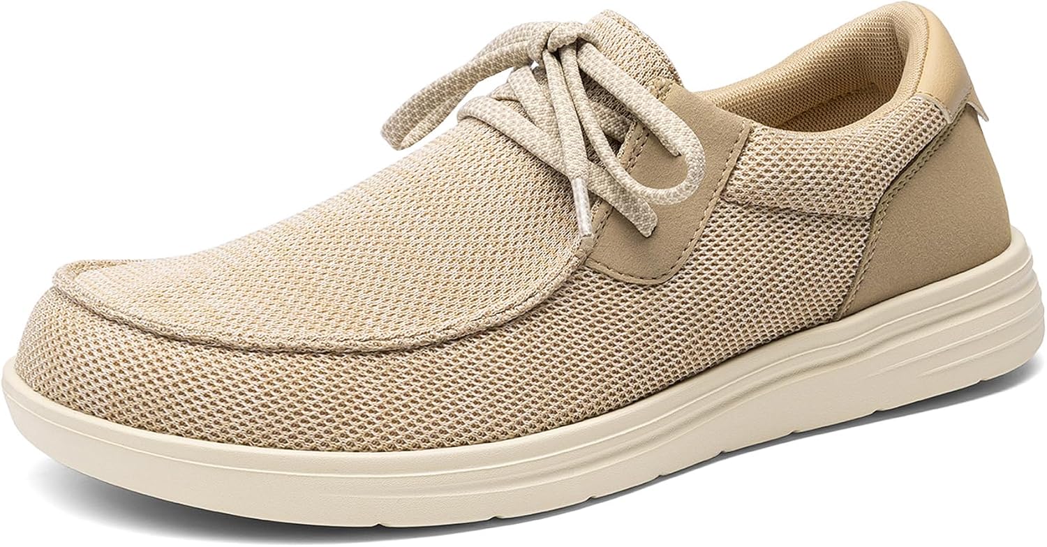 Men's Arch Support Casual Slip on Loafers Wide Toe Box Non Slip Lightweight Breathable Comfortable Shoes