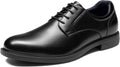 Men's Dress Oxford Shoes Classic Uniform Lace Up Formal Non Slip Shoes 2.0