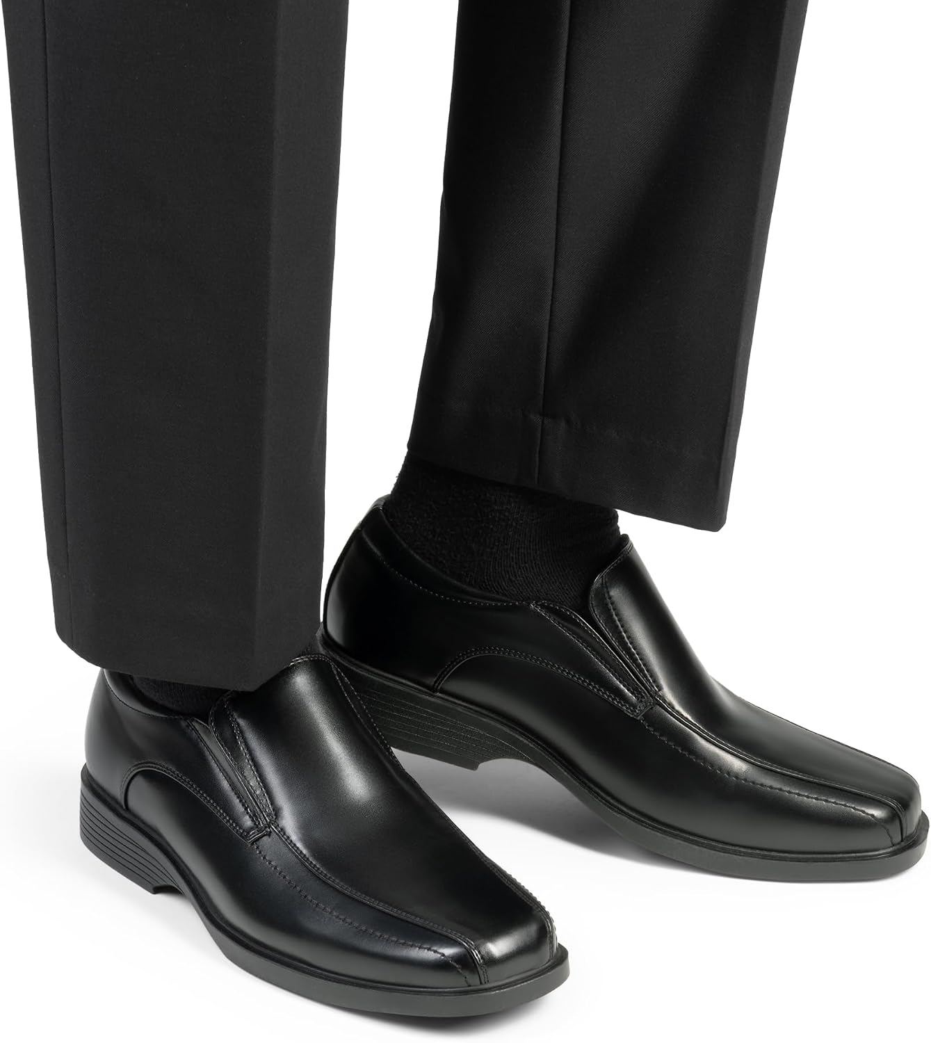 Men's Square Toe Dress Loafers Formal Shoes
