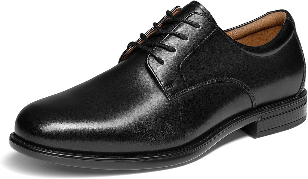 Men's Classic Leather Dress Shoes Comfort Oxfords Business Formal Lace Up Shoes