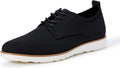 Men's Derby Knit Dress Sneakers with Foam Insole