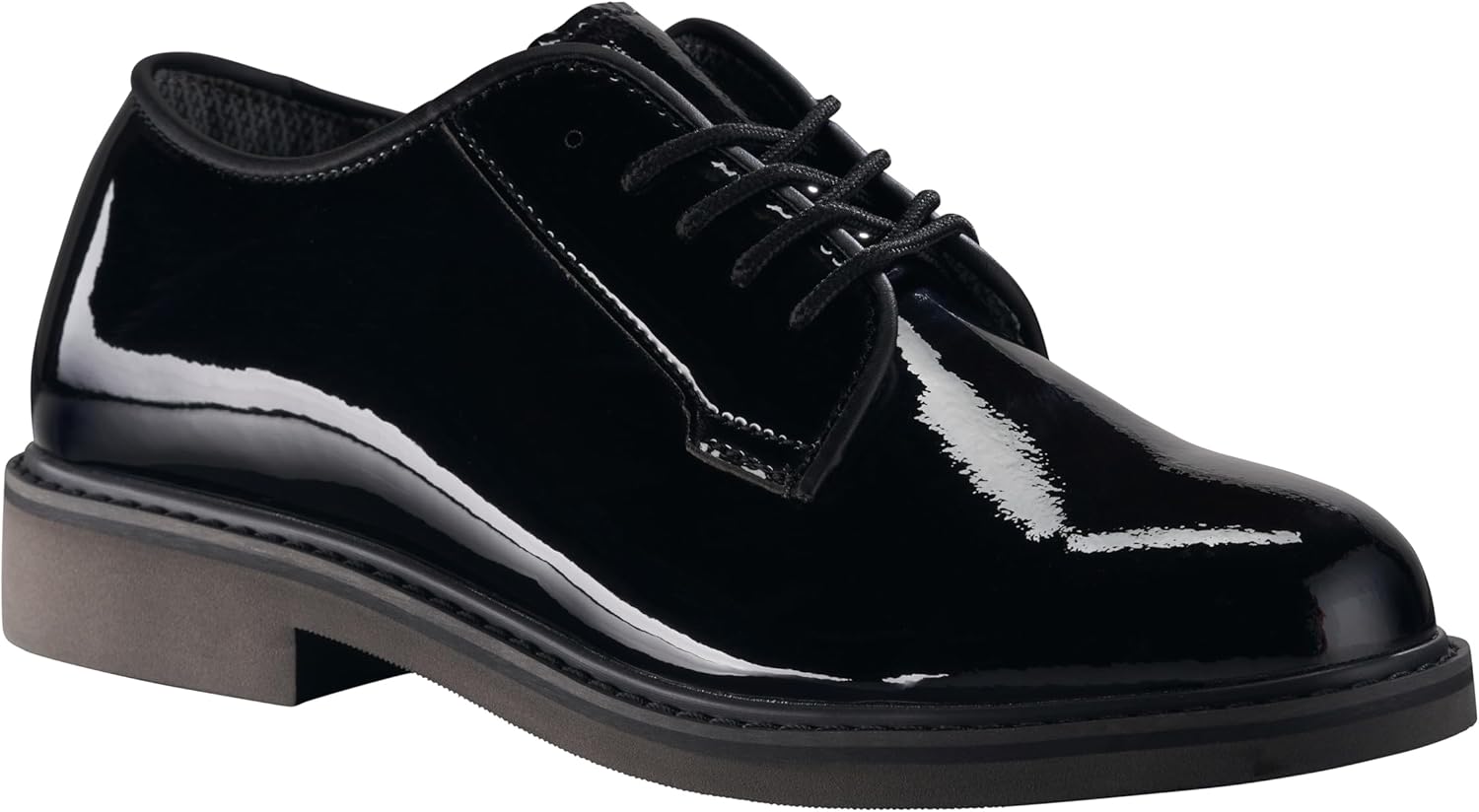 Men's Uniform Oxford Shoes, Patent Dress Shoes for Ceremonies, Formal Inspections