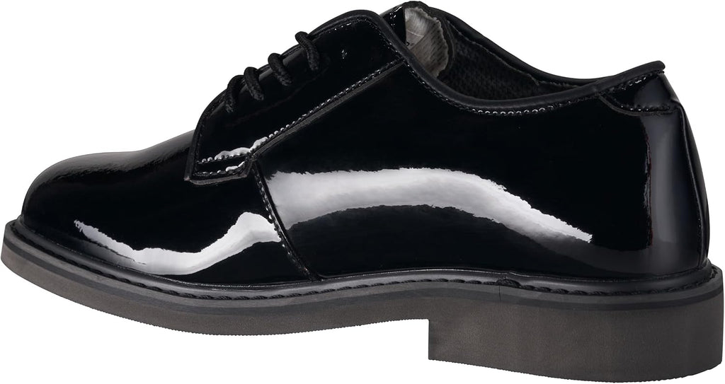 Men's Uniform Oxford Shoes, Patent Dress Shoes for Ceremonies, Formal Inspections