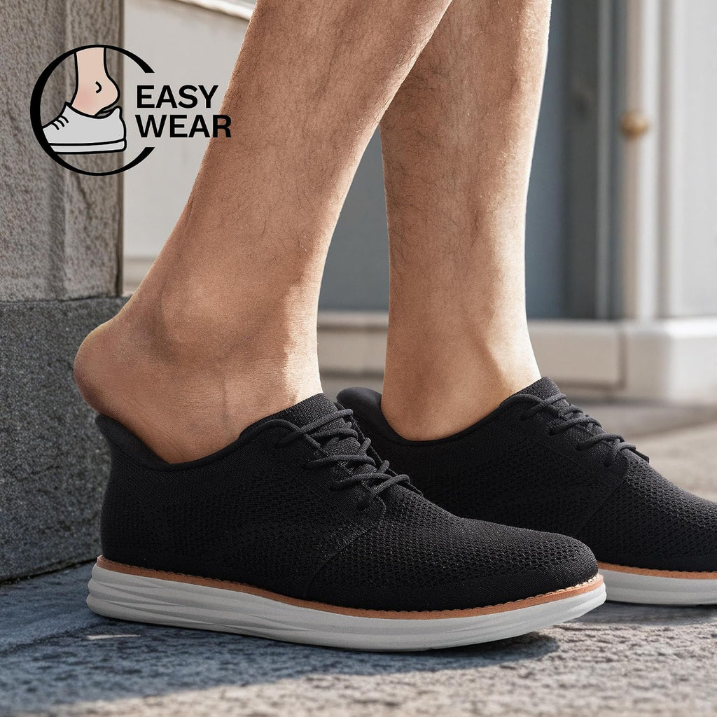 Men's Hands Free Slip On Casual Dress Shoes Mesh Sneakers Breathable Lightweight Comfortable Walking Shoes