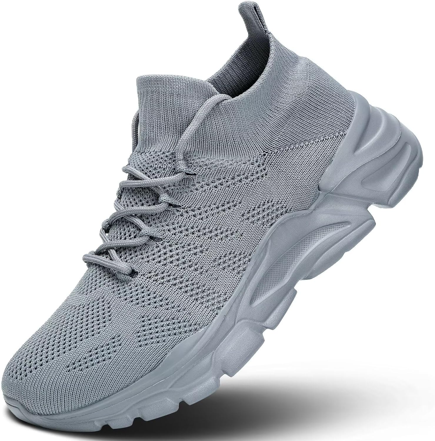 Men's Walking Shoes Tennis Running Slip on Sneakers Lightweight Breathable Casual Work Gym Soft Sole